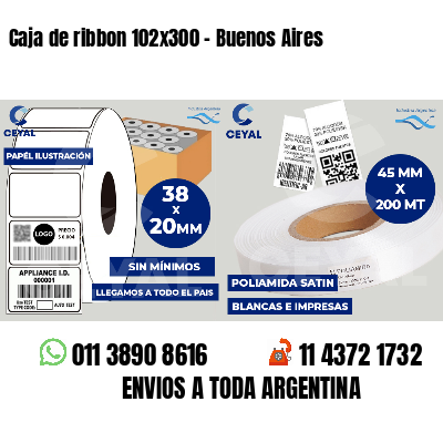 Caja de ribbon 102x300 - Buenos Aires