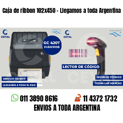 Caja de ribbon 102x450 - Llegamos a toda Argentina