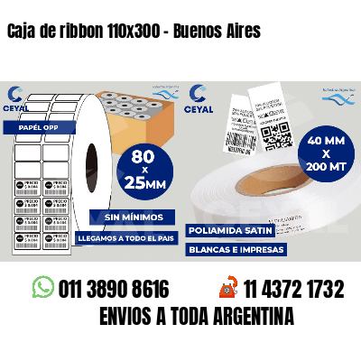 Caja de ribbon 110x300 - Buenos Aires