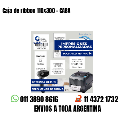 Caja de ribbon 110x300 - CABA