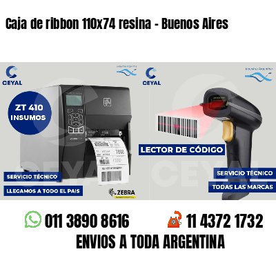 Caja de ribbon 110x74 resina - Buenos Aires