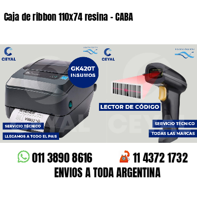 Caja de ribbon 110x74 resina - CABA
