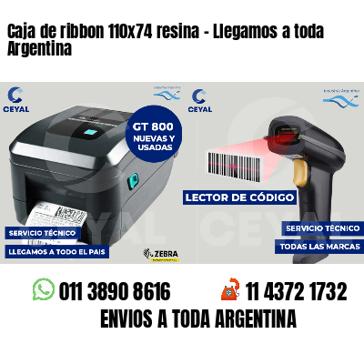 Caja de ribbon 110x74 resina - Llegamos a toda Argentina