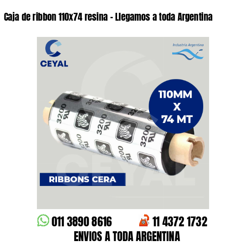 Caja de ribbon 110×74 resina – Llegamos a toda Argentina