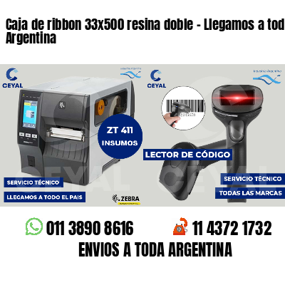 Caja de ribbon 33x500 resina doble - Llegamos a toda Argentina