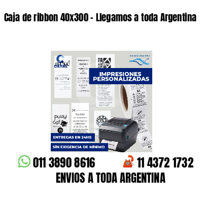 Caja de ribbon 40x300 - Llegamos a toda Argentina