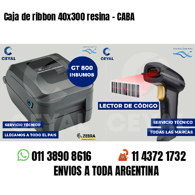 Caja de ribbon 40x300 resina - CABA