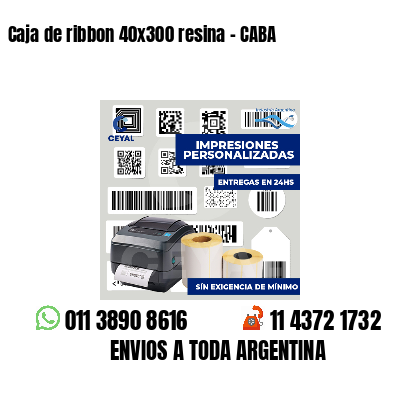 Caja de ribbon 40x300 resina - CABA