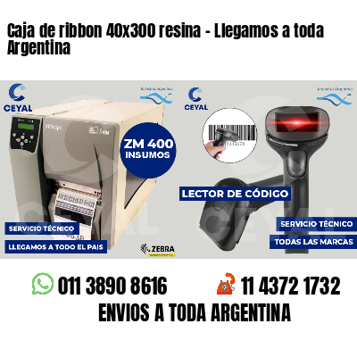 Caja de ribbon 40x300 resina - Llegamos a toda Argentina