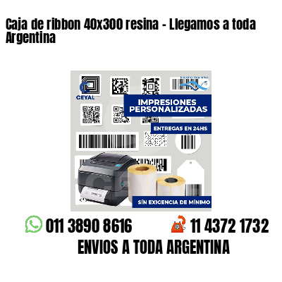 Caja de ribbon 40x300 resina - Llegamos a toda Argentina