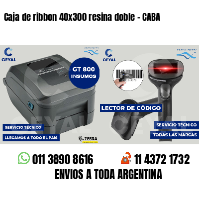 Caja de ribbon 40x300 resina doble - CABA