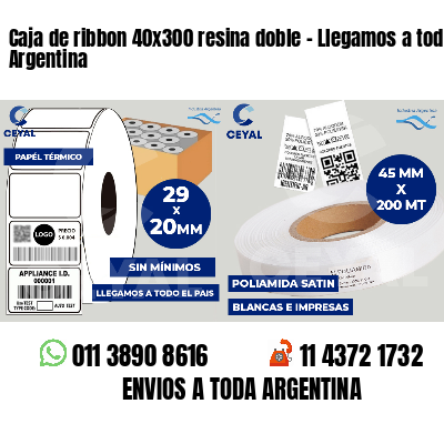 Caja de ribbon 40x300 resina doble - Llegamos a toda Argentina