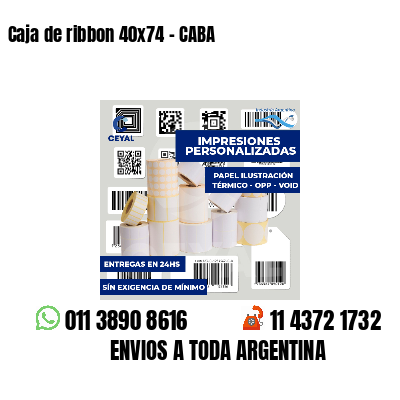 Caja de ribbon 40x74 - CABA
