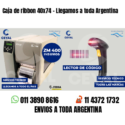 Caja de ribbon 40x74 - Llegamos a toda Argentina