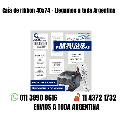Caja de ribbon 40x74 - Llegamos a toda Argentina