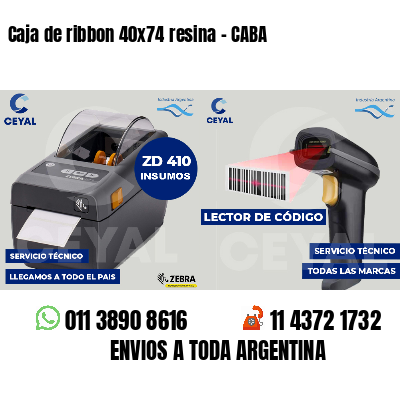 Caja de ribbon 40x74 resina - CABA