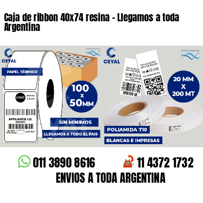 Caja de ribbon 40x74 resina - Llegamos a toda Argentina
