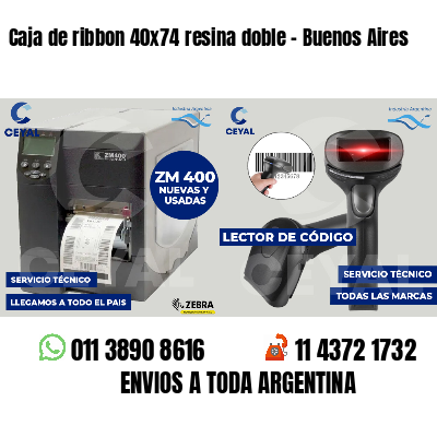 Caja de ribbon 40x74 resina doble - Buenos Aires