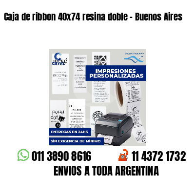 Caja de ribbon 40x74 resina doble - Buenos Aires