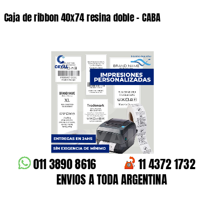 Caja de ribbon 40x74 resina doble - CABA