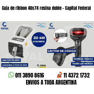 Caja de ribbon 40x74 resina doble - Capital Federal