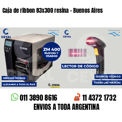 Caja de ribbon 83x300 resina - Buenos Aires
