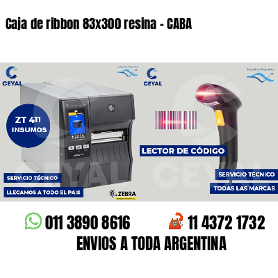 Caja de ribbon 83x300 resina - CABA