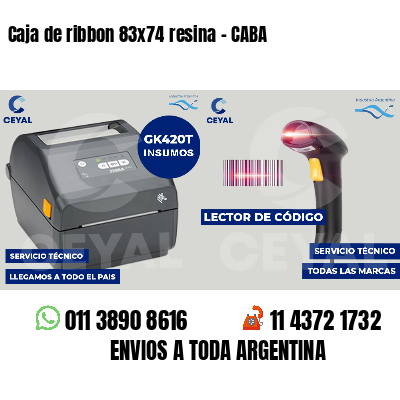 Caja de ribbon 83x74 resina - CABA