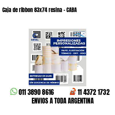 Caja de ribbon 83x74 resina - CABA