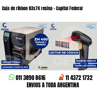 Caja de ribbon 83x74 resina - Capital Federal
