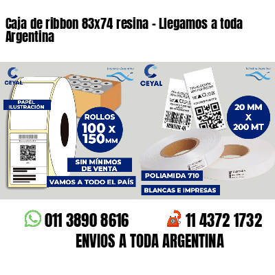 Caja de ribbon 83x74 resina - Llegamos a toda Argentina