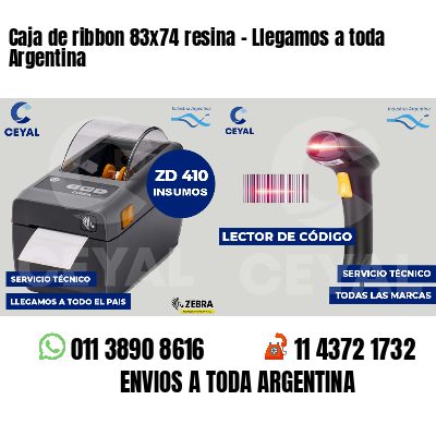 Caja de ribbon 83x74 resina - Llegamos a toda Argentina