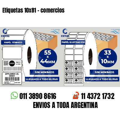 Etiquetas 10x81 - comercios