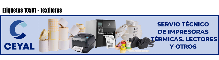 Etiquetas 10x81 - textileras