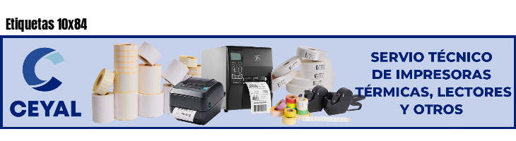 Etiquetas 10x84