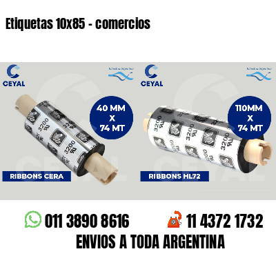 Etiquetas 10x85 - comercios