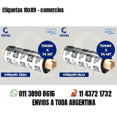 Etiquetas 10x89 - comercios