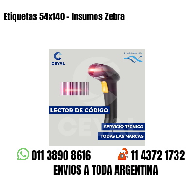 Etiquetas 54x140 - Insumos Zebra