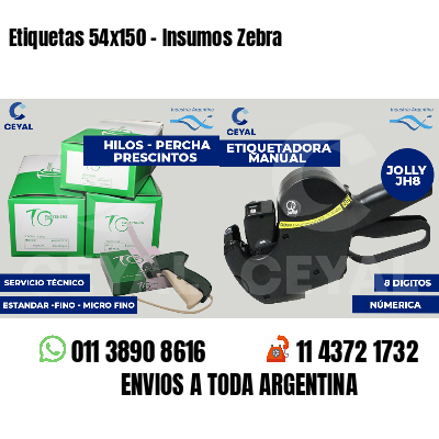 Etiquetas 54x150 - Insumos Zebra
