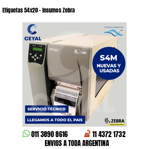 Etiquetas 54×20 – Insumos Zebra
