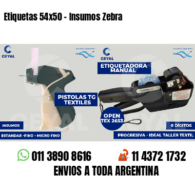 Etiquetas 54x50 - Insumos Zebra