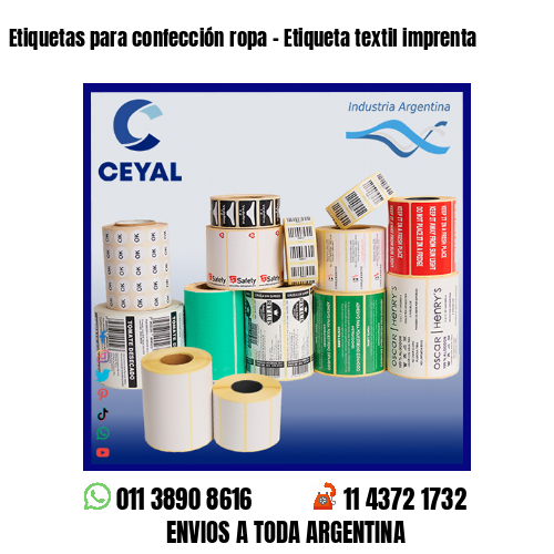 Etiquetas para confección ropa – Etiqueta textil imprenta