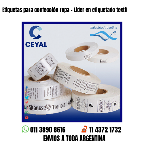Etiquetas para confección ropa – Líder en etiquetado textil