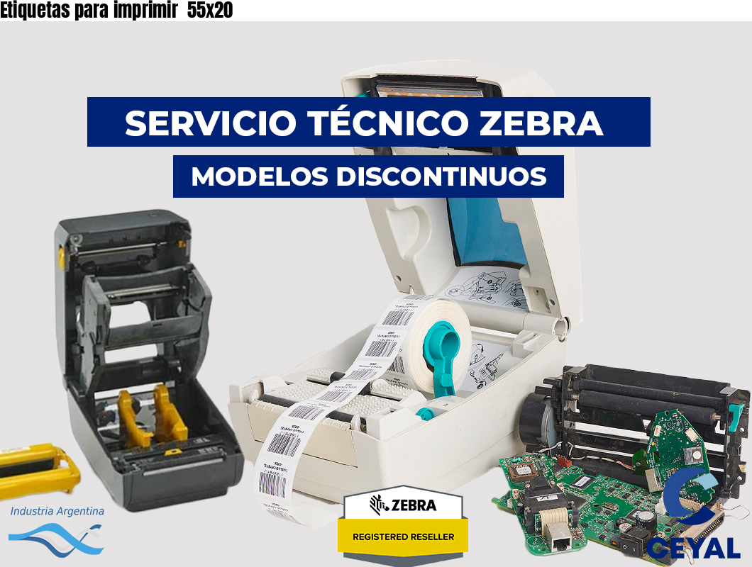 Etiquetas para imprimir 55x20