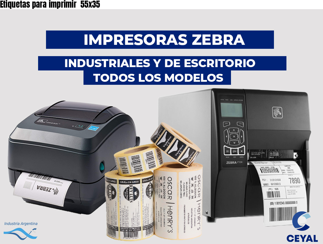 Etiquetas para imprimir 55x35