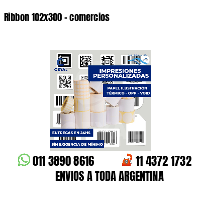 Ribbon 102x300 - comercios