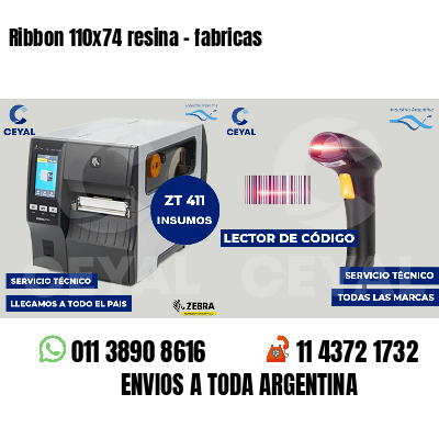 Ribbon 110x74 resina - fabricas