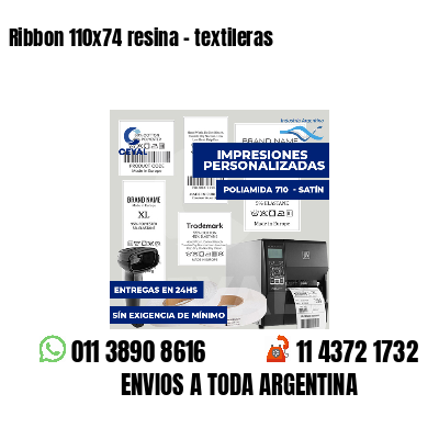 Ribbon 110x74 resina - textileras