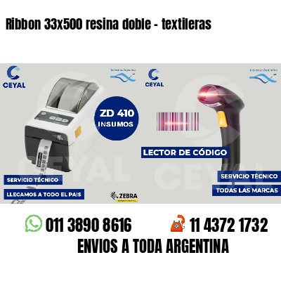 Ribbon 33x500 resina doble - textileras
