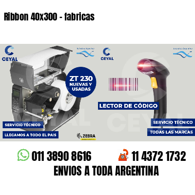 Ribbon 40x300 - fabricas